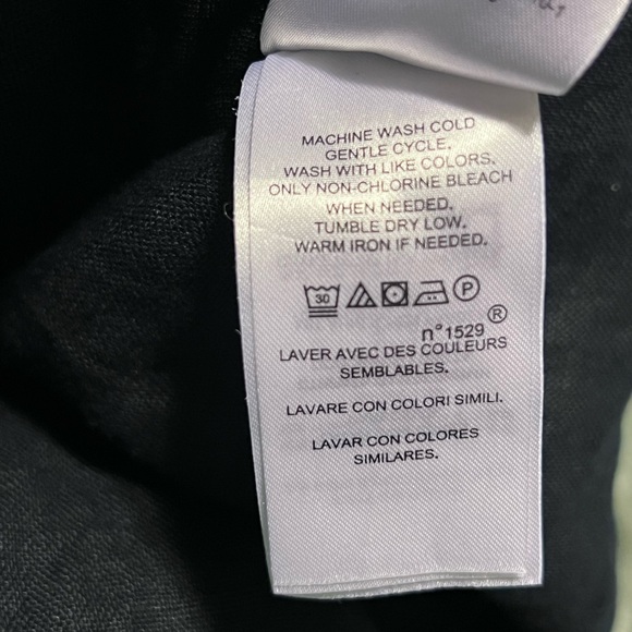 Ralph Lauren Tie-front Linen Shirtdress with pockets in navy - Picture 12 of 14